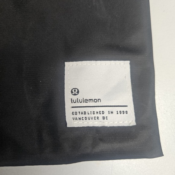 Lululemon Drawstring Storage Bag Black White Colorblock - Picture 2 of 5